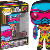 Pop Black Light Marvel Falcon and the Winter Soldier Captain America Vinyl Figure Special Edition #987