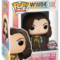 Pop Wonder Woman WW84 Wonder Woman with Golden Armor Metallic Vinyl Figure Special Edition