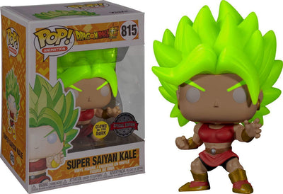 Pop Dragonball Super Super Saiyan Kale Glow in the Dark Vinyl Figure BoxLunch Exclusive #815