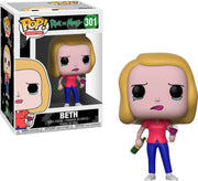 Pop Rick & Morty Beth with Wine Glass Vinyl Figure