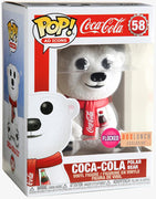Pop Coca-Cola Polar Bear Flocked Vinyl Figure Box Lunch Exclusive