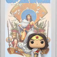 Pop Comic Cover WW 80th Wonder Woman (Rebirth) On Throne Vinyl Figure #03