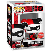 Pop Harley Quinn 30th Anniversary Harley Quinn with Cards Vinyl Figure GameStop Exclusive