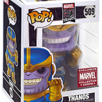 Pop Marvel 80th Years Thano Vinyl Figure Marvel Collector Corps Exclusive