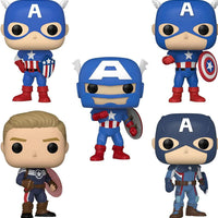 Pop Marvel Year of the Shield Captain America Through the Ages Vinyl Figure 5-Pack Special Edition