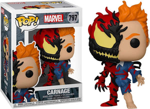 Pop Marvel Carnage Split Vinyl Figure Hot Topic Exclusive