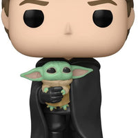 Pop Star Wars Mandalorian Luke Skywalker with Grogu Vinyl Figure #482