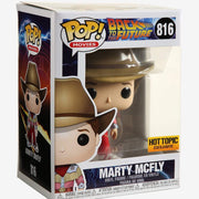 Pop Back to the Future Marty McFly Cowboy Outfit Vinyl Figure Hot Topic Exclusive