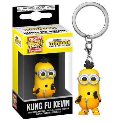 Pocket Pop Minions Rise of Gru Kung Fu Kevin Vinyl Figure Key Chain