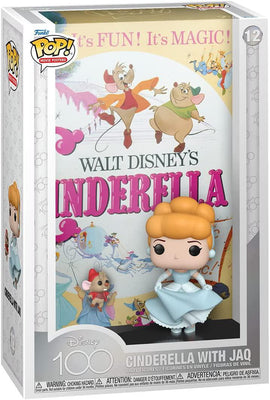 Pop Movie Poster Disney 100 Cinderella Cinderella with Jaq Vinyl Figure