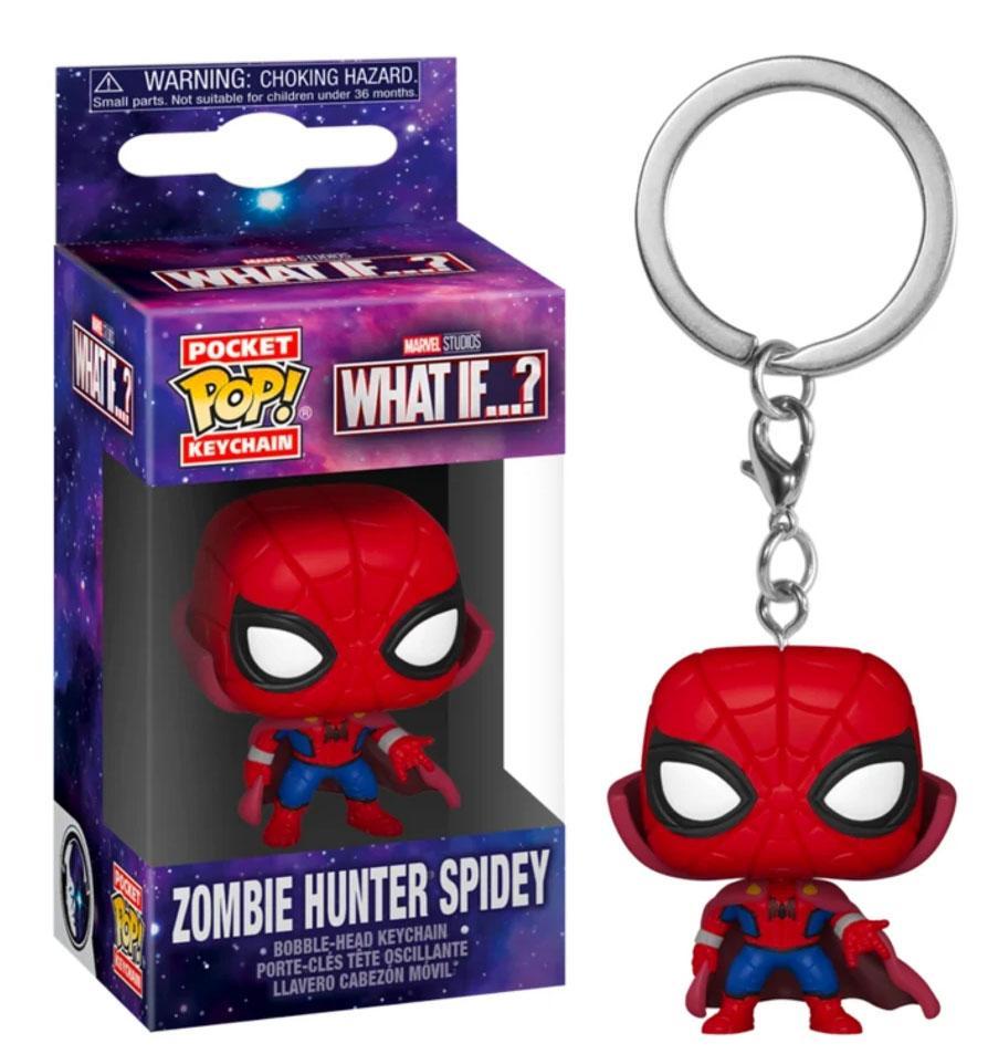 Pocket Pop Marvel What If...? Zombie Hunter Spidey Vinyl Key Chain