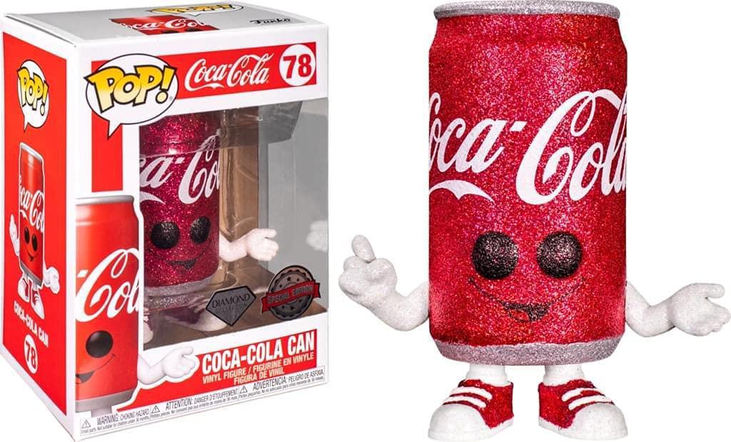 Pop Coca Cola Coca-Cola Can Diamond Vinyl Figure BoxLunch Exclusive #78
