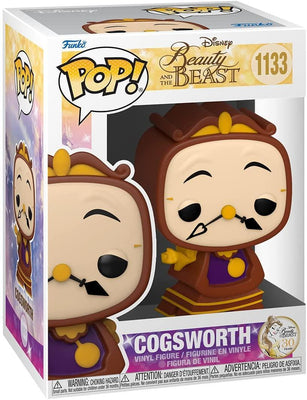 Pop Beauty and the Beast Cogsworth Vinyl Figure