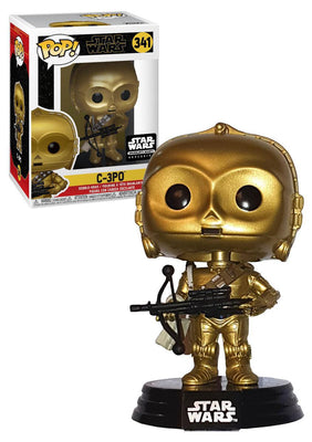 Pop Star Wars Rise of the Skywalker C-3PO Vinyl Figure Star Wars Smuggler's Bounty Exclusive