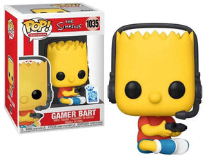 Pop Simpsons Gamer Bart Vinyl Figure Funko Exclusive