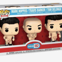 Pop Blink 182 Mark Hoppus, Travis Barker & Tom Delonge Vinyl Figure 3-Pack Hot Topic Expo Exclusive