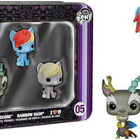 Pocket Pop My Little Pony Dash, Discord & Derpy Mini Vinyl Figure Tin (3-Pack)