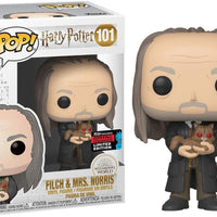 Pop Harry Potter Filch & Mrs. Norris Vinyl Figure 2019 NYCC Fall Convention Exclusive