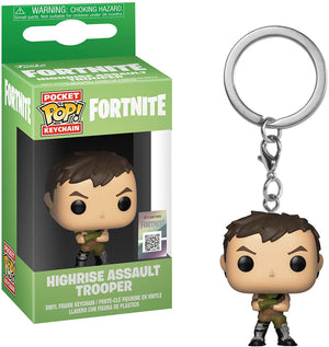 Pocket Pop Keychain Fortnite Highrise Assault Trooper Vinyl Figure