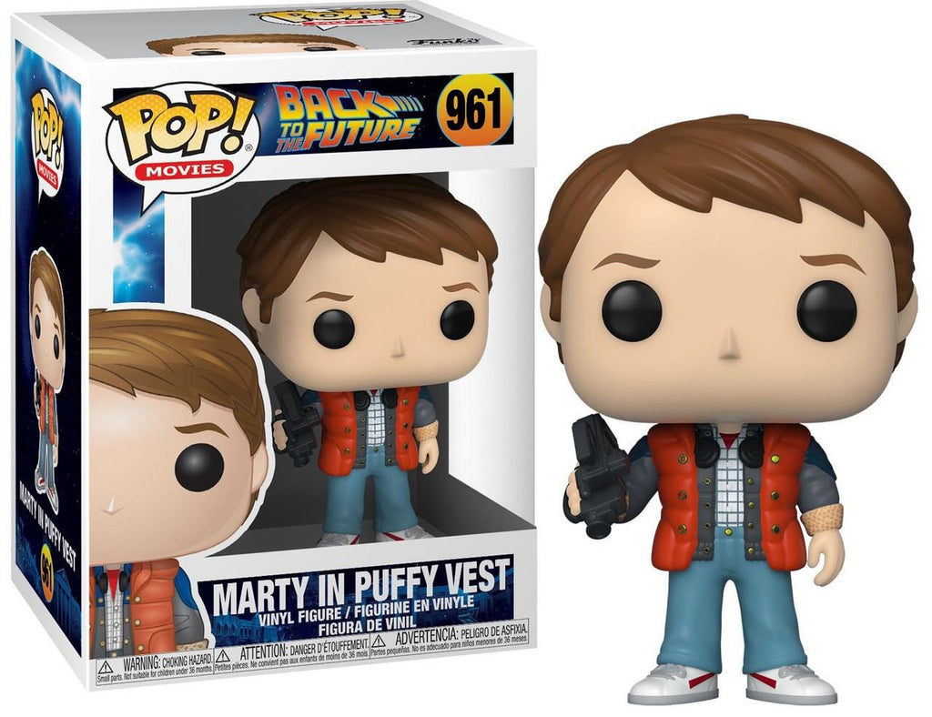 Pop Back to the Future Marty in Puffy Vest Vinyl Figure