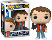 Pop Back to the Future Marty in Puffy Vest Vinyl Figure #961