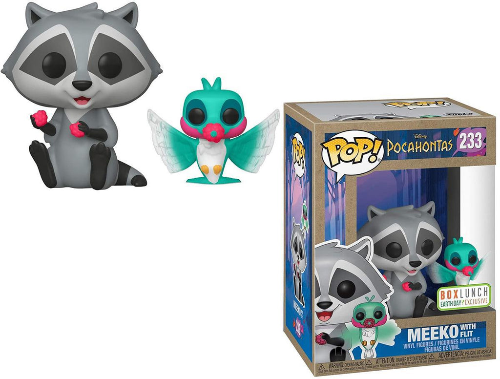 Pop Pocahontas Meeko with Flit Earth Day Vinyl Figure Box Lunch Exclusive