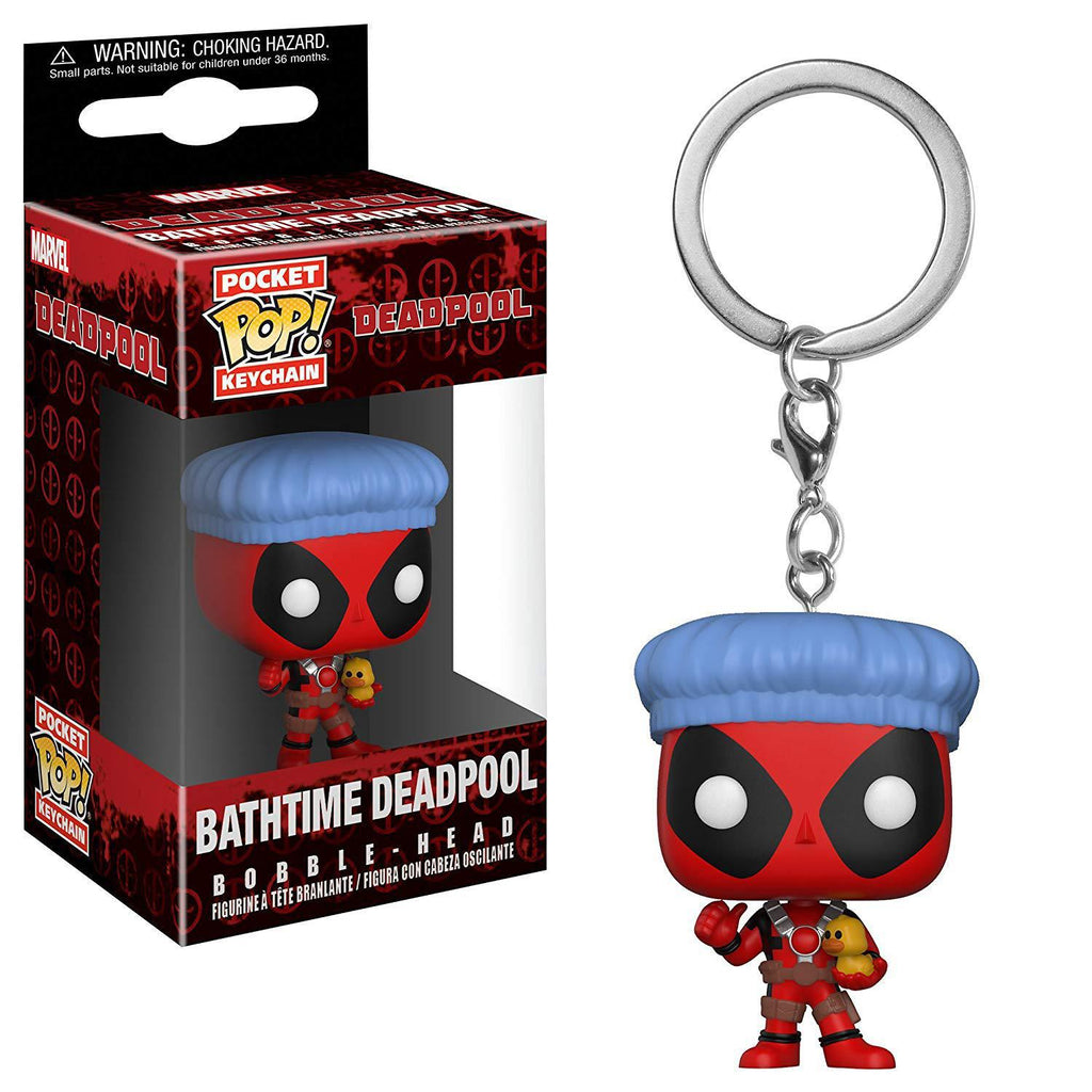 Pocket Pop Marvel Deadpool Playtime Deadpool Bathtime Vinyl Key Chain