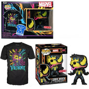 Pop Blacklight Marvel Venom Eddie Brock Vinyl Figure Special Edition Box Set