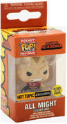 Pocket Pop My Hero Academia All Might Silver Age Glow in the Dark Vinyl Key Chain Hot Topic Exclusive