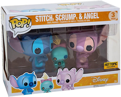 Pop Lilo & Stitch Stitch, Scrump & Angel Vinyl Figure 3-Pack Hot Topic Exclusive