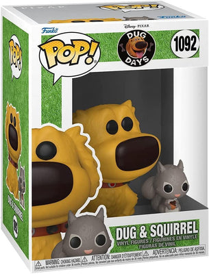 Pop Dug Days Dug & Squirrel Buddy Vinyl Figure