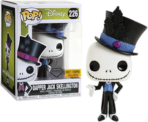 Pop NBC Dapper Jack Skellington Diamond Collection Vinyl Figure Hot Topic Exclusive