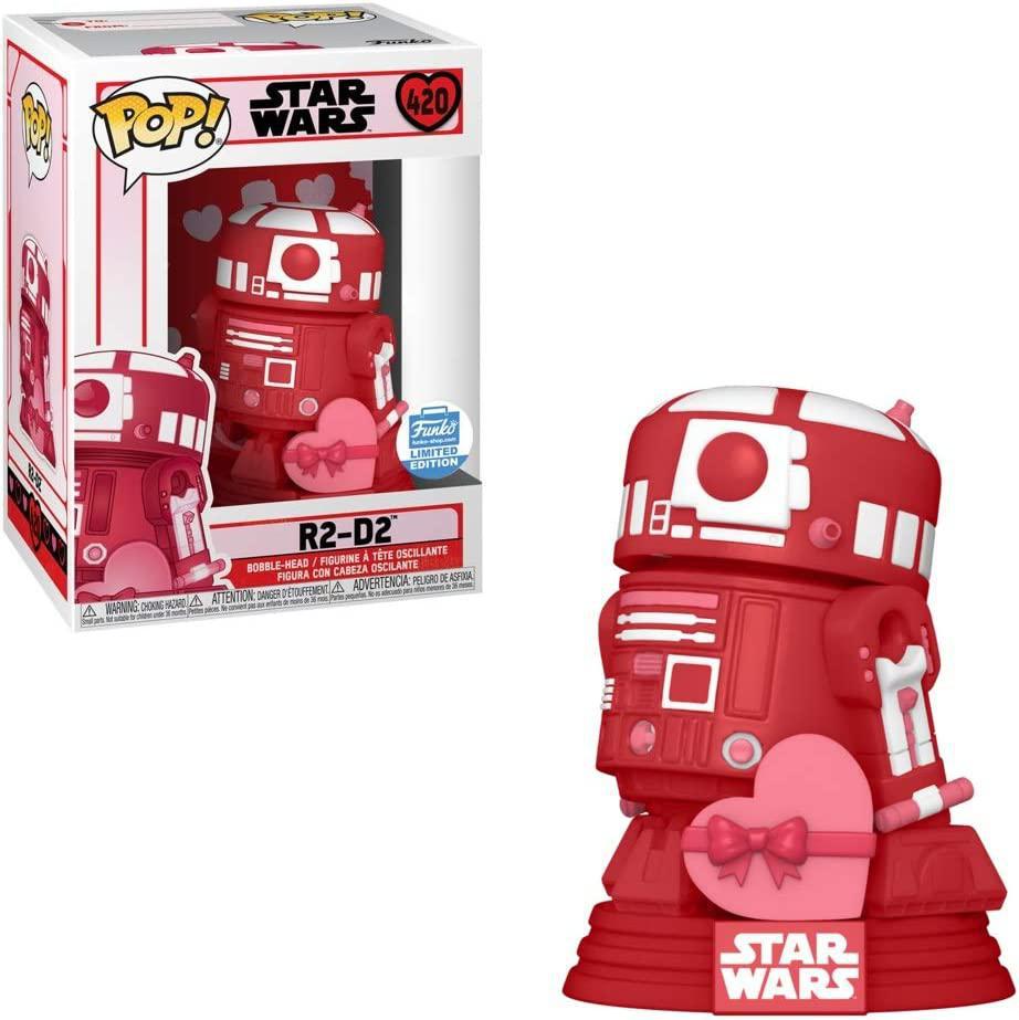 Pop Star Wars Valentines R2-D2 with Heart Vinyl Figure Funko Exclusive