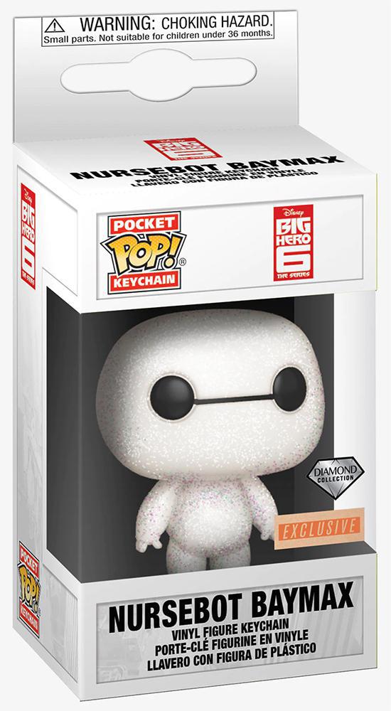 Pocket Pop Big Hero 6 Nursebot Baymax Vinyl Keychain Diamond Collection BoxLunch Exclusive