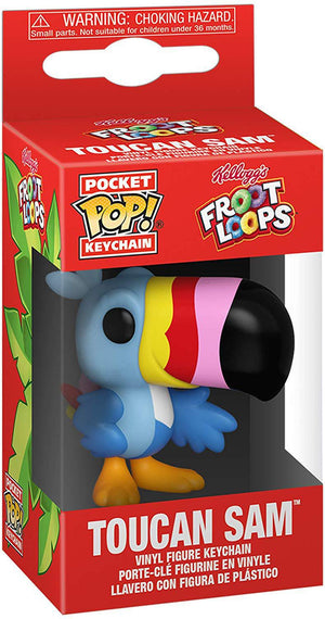 Pocket Pop Kelloggs Froot Loops Toucan Sam Vinyl Key Chain