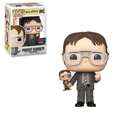Pop Office Dwight Holding Dwight Vinyl Figure Fall Convention Exclusive