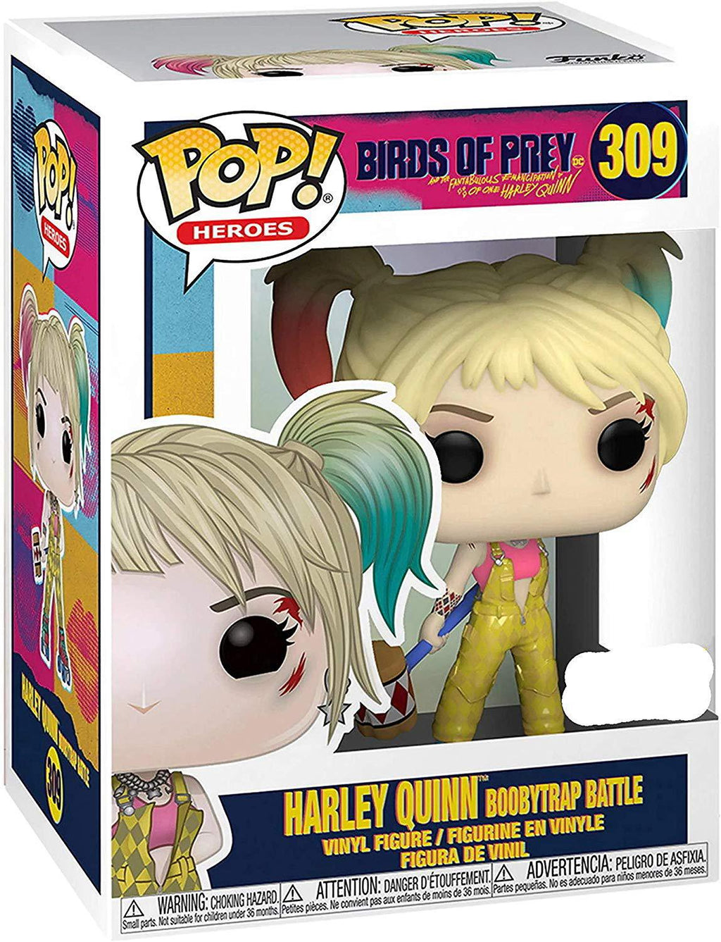 Pop Birds of Prey Harley Quinn Boobytrap Battle Vinyl Figure Hot Topic Exclusive