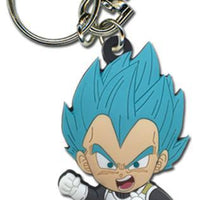 Dragon Ball Super SD Super Saiyan Vegeta Attack Blue Key Chain