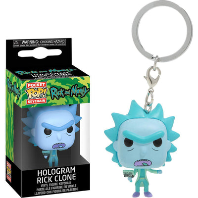 Pocket Pop Rick and Morty Hologram Rick Clone Vinyl Key Chain