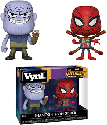 Vynl Avengers Infinity War Thanos & Iron Spider Figure 2-Pack