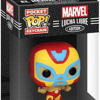 Pocket Pop Marvel Lucha Libre El Heroe Invicto Iron Man Vinyl Key Chain
