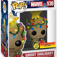 Pop Marvel Groot (Holiday) Glow in the Dark Vinyl Figure Special Edition #530