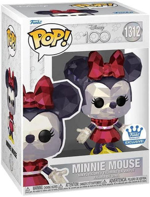 Pop Disney 100th Minnie Mouse Facet Vinyl Figure Funko Shop Exclusive #1312