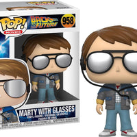 Pop Back to the Future Marty with Glasses Vinyl Figure