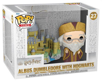 Pop Town Harry Potter 20th Anniversary Dumbledore with Hogwarts Vinyl Figure
