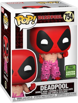 Pop Deadpool Deadpool with Teddy Bear Pants Vinyl Figure ECCC 2021 Shared Exclusive