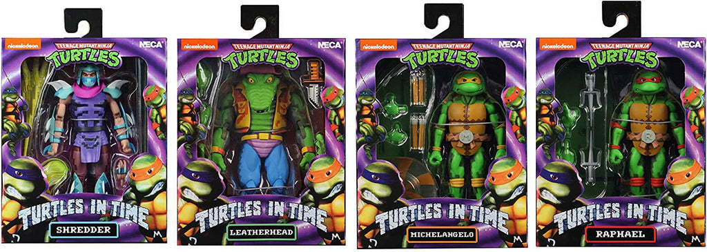 Teenage Mutant Ninja Turtles Series 2 Turtles in Time 7” Scale Figures  Set