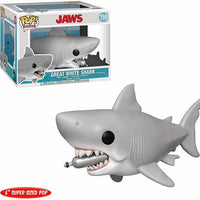 Pop Jaws Great White Shark with Diving Tank 6" Vinyl Figure