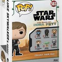 Pop Star Wars the Book of Boba Fett Luke Skywalker & Grogu Training Vinyl Figure