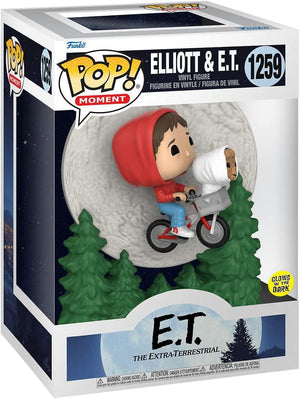 Pop Moment E.T. the Extra-Terrestrial Elliot and E.T. Flying Glow in the Dark Vinyl Figure #1259